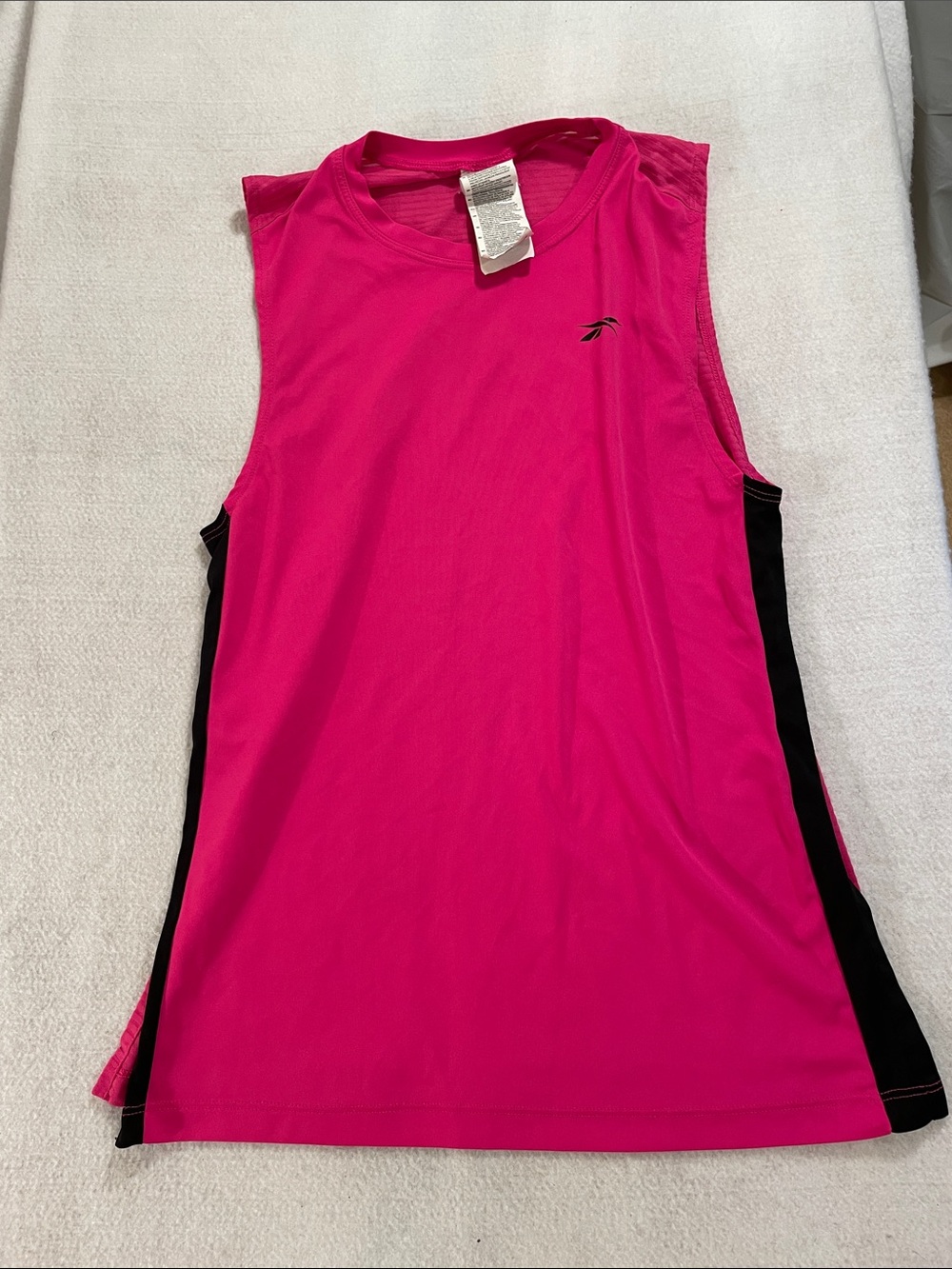 Reebok Hot Pink and Black Athletic Tank Top
